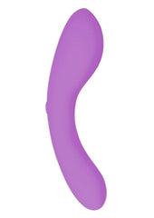 Swan Mini Swan Wand Rechargeable Silicone Glow In The Dark Massager - Glow In The Dark/Purple