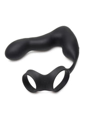 Swell Rechargeable Silicone Inflatable 10x Vibrating Prostate Plug with Cock and Ball Ring and Remote Control