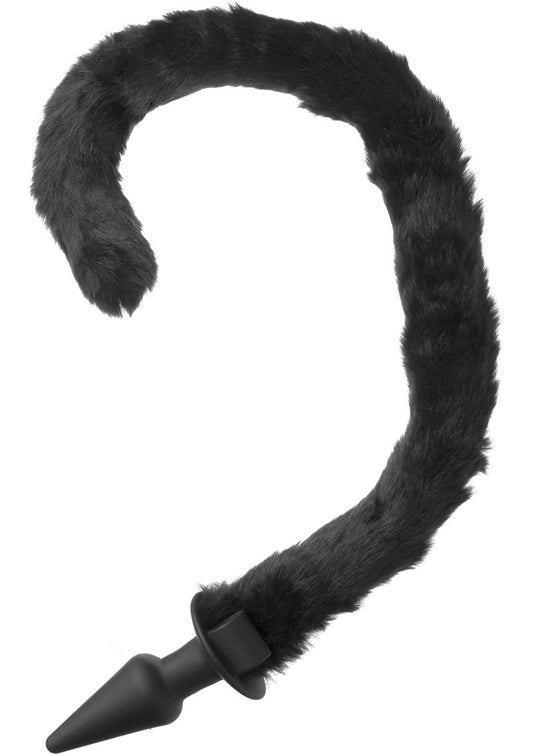 Tailz Bad Kitty Silicone Cat Tail Anal Plug - Black