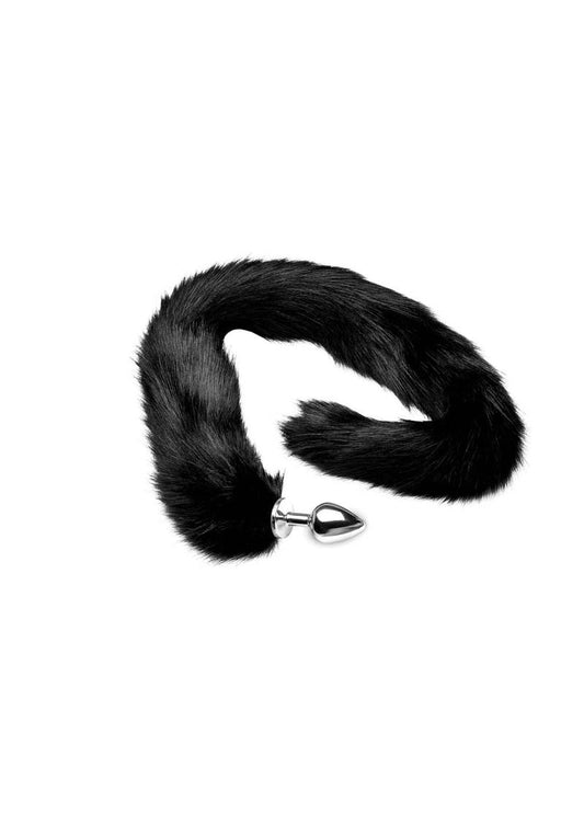 Tailz Extra Long Midnight Mink Tail - Black