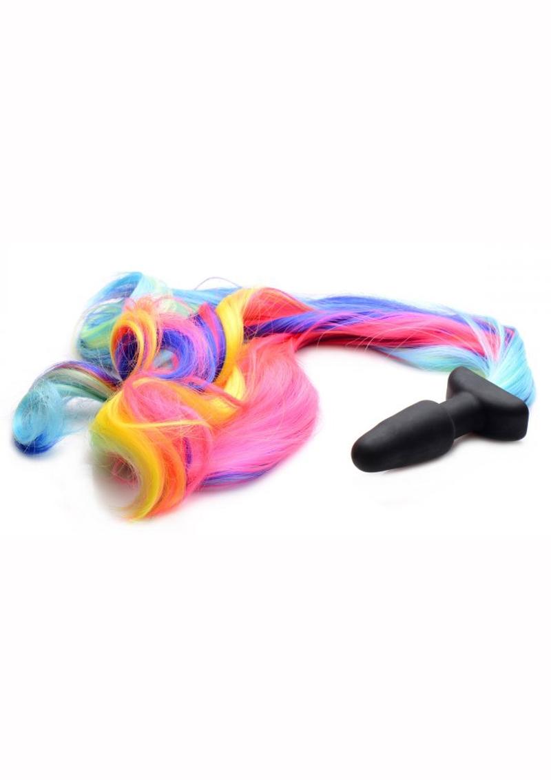 Tailz Pony Tail Anal Plug - Multicolor/Rainbow