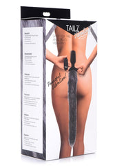 Tailz Vibrating Fox Tail - Gray/Grey