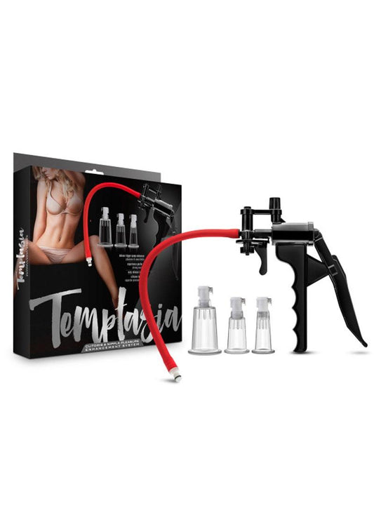 Temptasia Clitoris and Nipple Pump - Black/Red