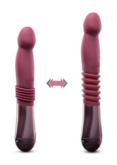 Temptasia Trixie Rechargeable Silicone Thrusting Dildo - Purple/Wine