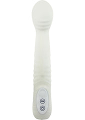 The Big O Silicone Vibrator Waterproof - White - 8.75in