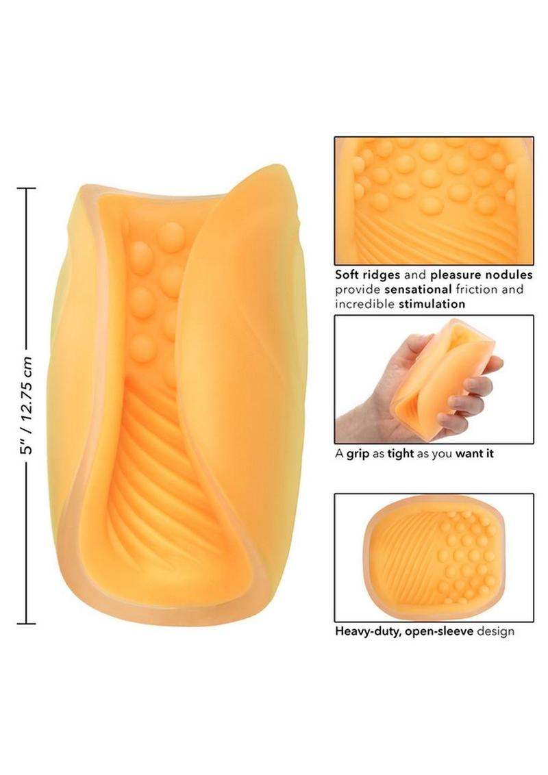 Male masturbator sleeve with open end design