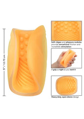 Male masturbator sleeve with open end design