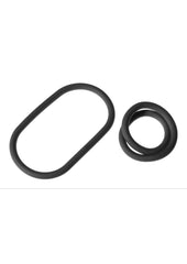 The Xplay Wrap Ring Silicone Slim - Black - 9in - 2 Pack