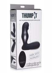 Thump-It Rechargeable Silicone Thumping Prostate Stimulator - Black