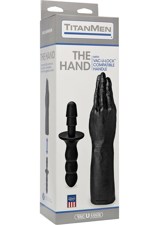 Titanmen The Hand Dildo with Handle - Black