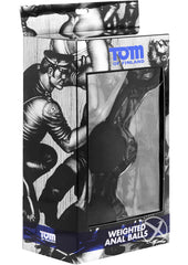 Tom Of Finland Heavy Anal Balls - Black/Clear