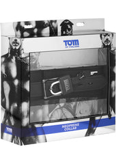 Tom Of Finland Neoprene Collar with Lock - Black