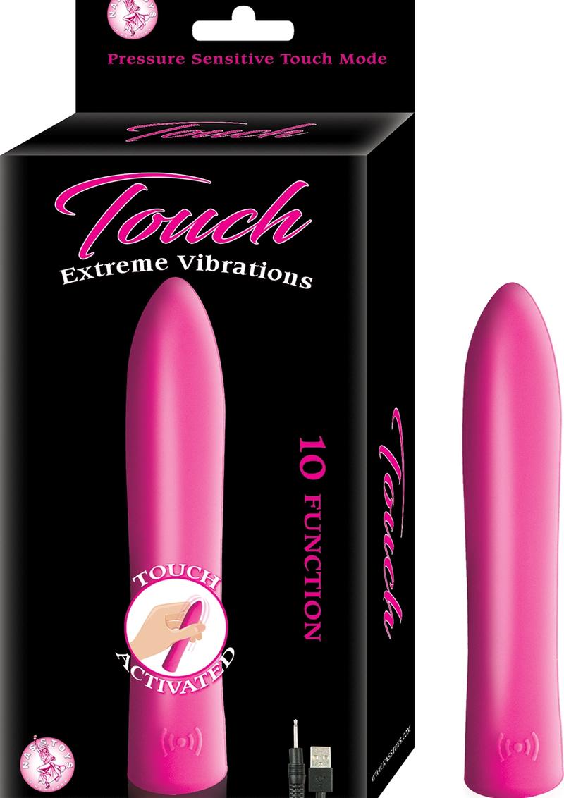 Touch Extreme Vibrations Rechargeable Silicone Vibrator - Pink