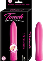 Touch Extreme Vibrations Rechargeable Silicone Vibrator - Pink