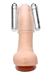 Trinity Men Dual Vibrating Penis Head Teaser - Clear