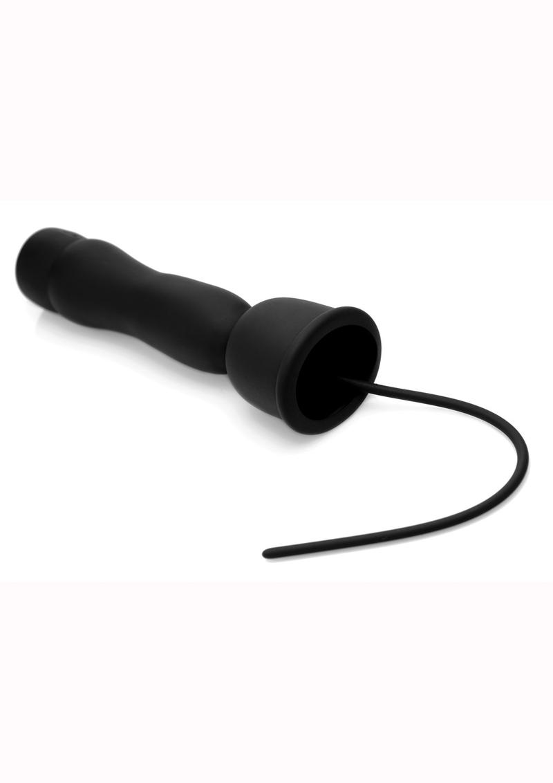 Trinity Men Penis Head Teaser with Uretheral Insert - Black