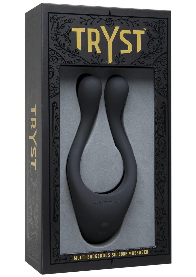 Tryst Rechargeable Multi Erogenous Zone Silicone Massager Waterproof - Black