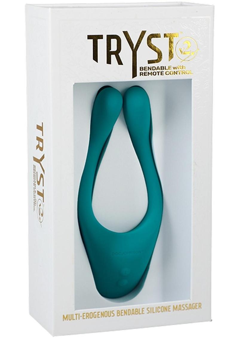 Tryst V2 Bendable Silicone Massage with Remote Control - Teal