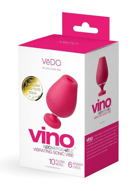 Vedo Vino Silicone Rechargeable Sonic Vibrator - Pink