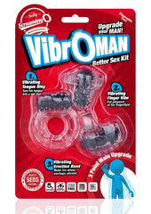 Vibroman Better Sex Kit - Black/Clear - 3 Per Pack