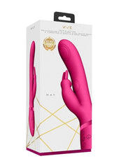 Vive May Dual Pulse-Wave and Vibrating C-Spot and G-Spot Rechargeable Silicone Rabbit - Pink