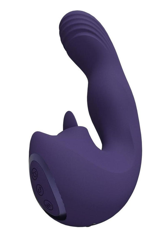 Vive Yuki Rechargeable Dual Motor G-Spot Vibrator with Massaging Beads   Primal Pleasure