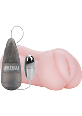 Vivid Raw Cock Tease Vibrating Stroker with Bullet and Remote Control - Pussy - Pink