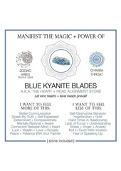 Warm Human Blue Kyanite Blades - Blue