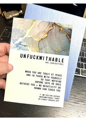 Warm Human Unfuckwithable Greeting Card