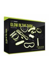 WhipSmart Glow In The Dark All In One Bondage - Glow In The Dark/Green - 12 Piece/Set