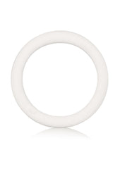 White Rubber Cock Ring - White - Medium