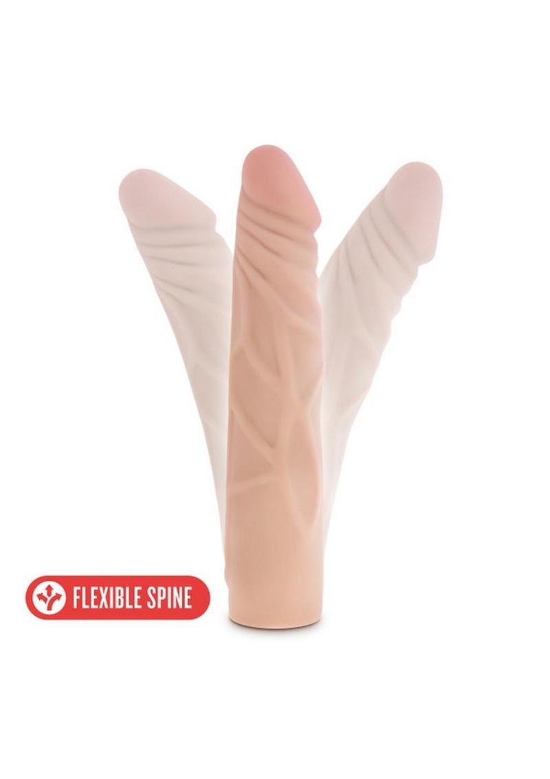 Silicone dildo with lifelike cock texture