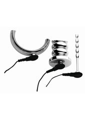 electrosex stainless steel e-stim kit male sex toy