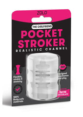 ZOLO Girlfriend Pocket Stoker Channel Texture - Clear/Pink